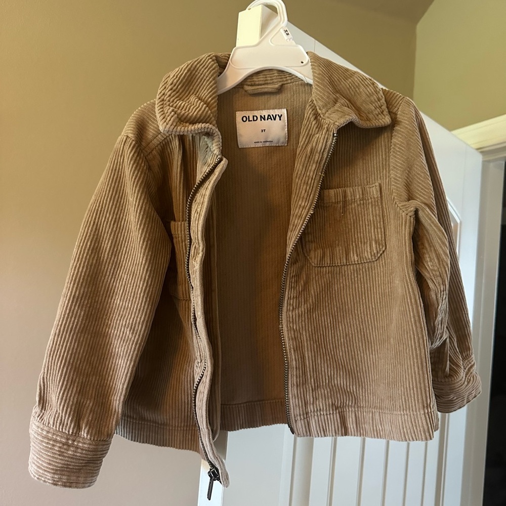 Old Navy Kids Corduroy Jacket in Tan Brown